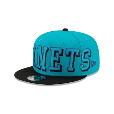 Sapca New Era Charlotte Hornets NBA Block Font 9FIFTY Snapback - Albastri